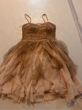 mini Dress in Champagne Gold windsor